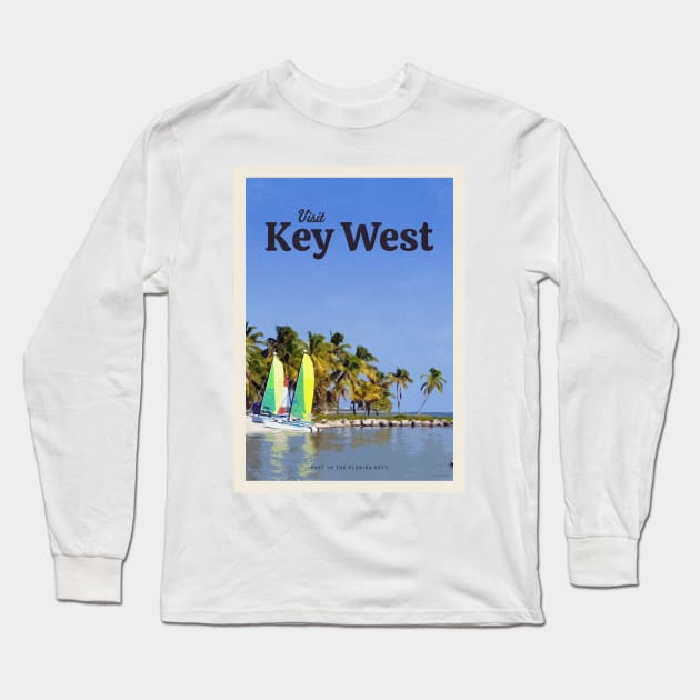 Visit Key West Long Sleeve T-Shirt by Mercury Club